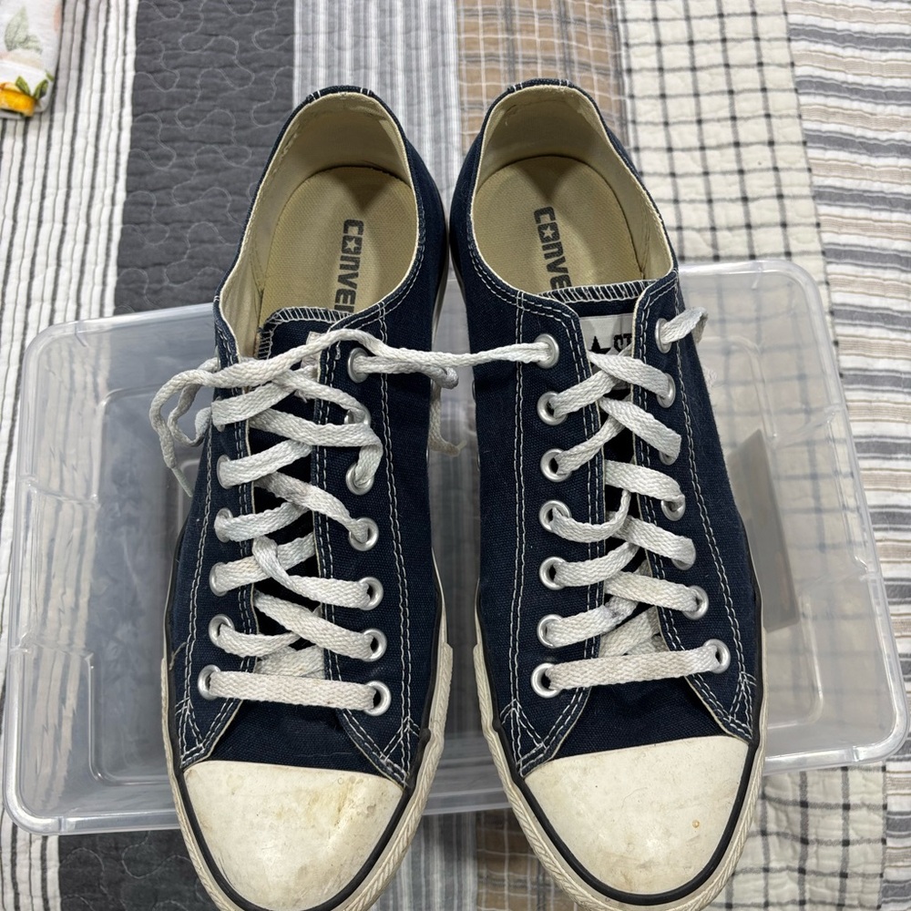 Converse Blue and White Sneakers